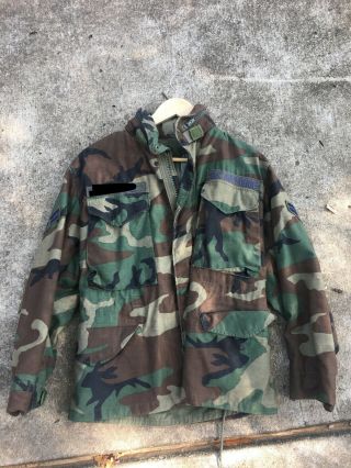 Vintage Camo Military Field Jacket (m65),  Size X - Small,
