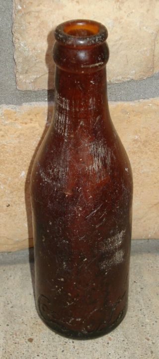 Amber Straight Side Coca - Cola Bottle - Rockwood,  Tn
