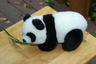Plush Stuffed Animal/ Panda With Bamboo Stalk/ Aurora World Inc.