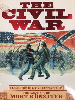 The Civil War 1861 - 1865 The Paintings Of Mort Kunstler - 12 Fine Art Post Cards