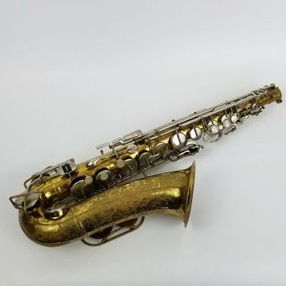 Vintage Selmer Bundy Alto Saxophone Sax Parts Instrument 1965