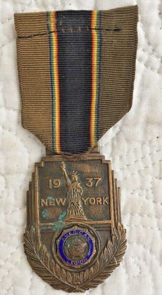 Vintage American Legion Medal 19th Annual Convention York 1937