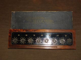 Vintage Adding Machine 13 1/4 " Made In Usa The Lightning Hand Calculator