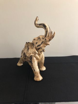Large Ceramic Elephant - Trunk Up