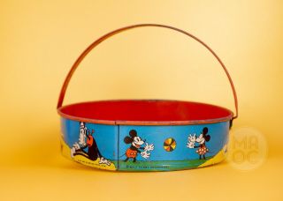 Mickey Mouse 1930s Ohio Tin Art Walt Disney Mickey Mouse And Friends Sand Sifter