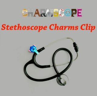 Stethoscope Charms Clip Charmscope - Blue Animal