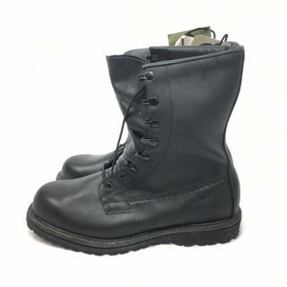 Bates Black Leather Military Combat Boots Size 11 R NWT And Liners 3