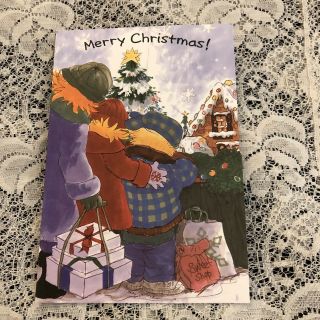Vintage Greeting Card Christmas Suzy Spafford Suzy’s Zoo Ducks Animals Tree