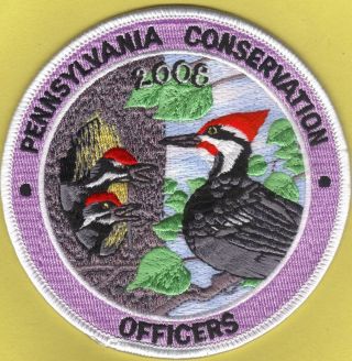 Pa Fish Game Commission Pennsylvania Conservation Officers 2008 Woodpecker Patch