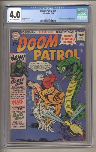 Doom Patrol 99 (cgc 4.  0) C - O/w Pgs; 1st App.  Beat Boy; Dc Comics; 1965 (c 27010)