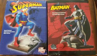 Dc Direct Jim Lee Superman & Batman Mini Statue Set