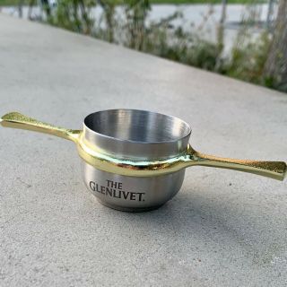 The Glenlivet Scotch Whiskey Stainless Steel Scottish Quaich Toasting Cup