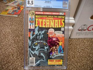 Eternals 1 Cgc 8.  5 Marvel 1976 1st Appearance Of Etermals White Pgs Vf,  Movie