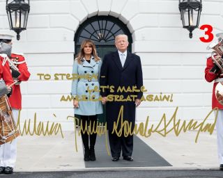 Customized President Donald & Melania Trump Signed 8x10 Photo - 3