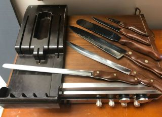 Vintage Cutco Knife Set With Knives 20 21 23 24 25 28 In Wall Block