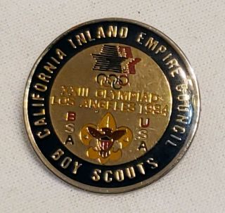 Boy Scouts Bsa 1984 Summer Olympics Los Angeles Ca Inland Empire Council Pin