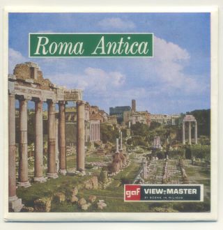 Roma Antica Ancient Rome Italy Viewmaster Packet C - 035 - E English Exc.  Cond.