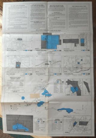 Nuclear Fallout Shelter Map 1960 ' s Marion,  Polk Oregon Salem,  Monmouth,  Dallas 3