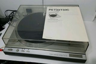 Vintage Sony Ps - T33 Record Vinyl Lp Player