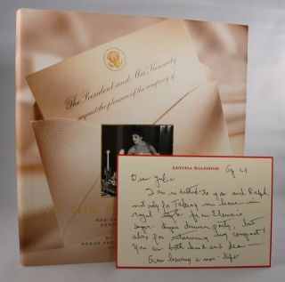 Signed Letter In The Kennedy Style Book Letitia Baldridge Jfk Hc/dj 1998 1st/1st