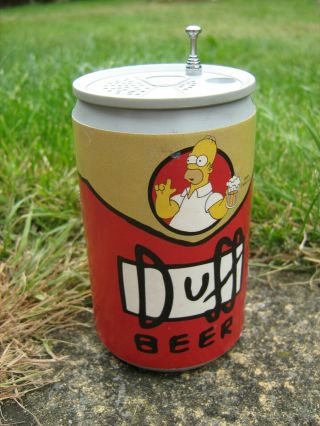 " Collectable " - The Simpson`s - Duff Beer Can Radio - - 2002