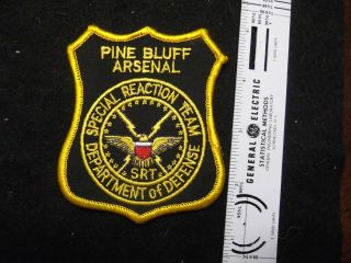 Federal Dod Arkansas Pine Bluff Arsenal Police Srt Special Ops Team Patch Rare