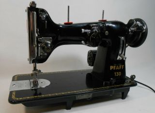Vintage Pfaff 130 Sewing Machine W/ Motor Made In W.  Germany 5 Untested/ Repair