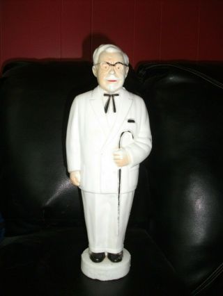 Viintage Col.  Harland Sanders Kfc 12.  5 " Tall Plastic Coin Bank / Pre - Owned