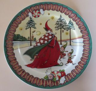 3 Mary Engelbreit Magic Of Christmas 8 " Dessert/salad Plates -