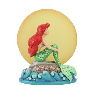 Disney Jim Shore 2019 Little Mermaid Ariel Sitting On A Rock Figurine 6005954