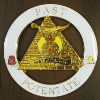 Auto Emblem Masonic Past Potentate Shrine Shriner Freemason