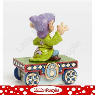 Jim Shore Birthday Train Dopey - Number Six Figurine Disney Traditions Retired 2