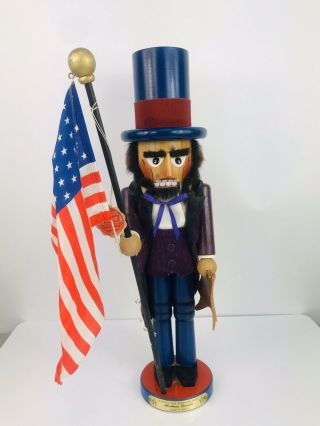 Steinbach Abraham Lincoln Nutcracker American President Series Vtg 19”