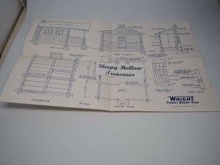 Vintage Wright Power Blade Saw Cabin Plan 591 Blueprints Thomas Industries