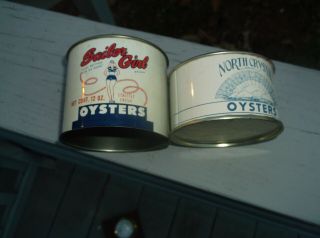 Sexy Sailor Girl Oyster Can,  Chicago,  Ill. ,  North Crystal Oyster Can,  Lansing Mich