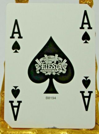 Fiesta Casino Henderson Nevada Single Swap Ace Of Spades Playing Card