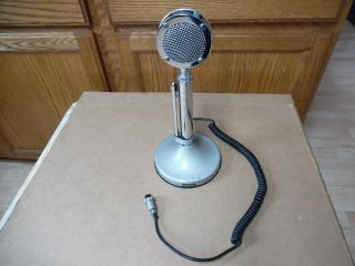 Vtg Astatic Lollipop Microphone Amplified Model D - 104 W/t - Ug8 Stand Ham Cb Radio