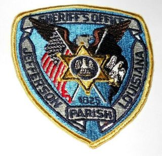 Jefferson Parish Louisiana Sheriff`s Office Police Shoulder Patch