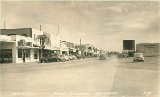 Autos 1940s Rppc Photo Postcard Main Street Casa Grande Arizona 10804