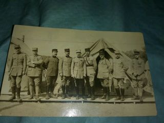 Rare 1917 Rppc - World War I French Officers In Waco Texas To Train Americans