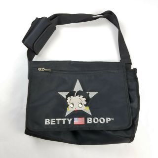 Betty Boop Messenger Bag Large Black Star