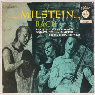 Nathan Milstein: Bach Partita Sonata Capitol P8298 Violin Unaccompanied Lp Nm -