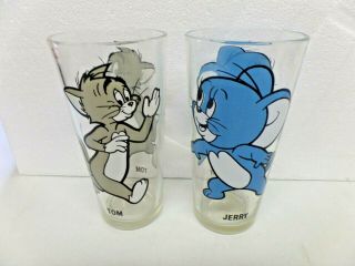 Vintage 1975 Tom and Jerry Pepsi Collector Series Drinking Glasses MGM 3