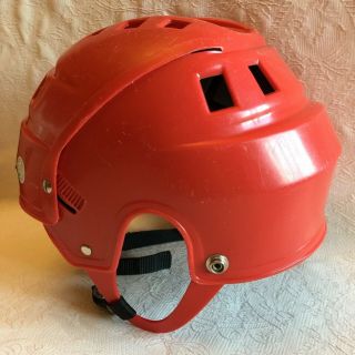 Vintage Swedish Red 51 - 246 SR Ice Hockey Jofa Helmet Senior 2