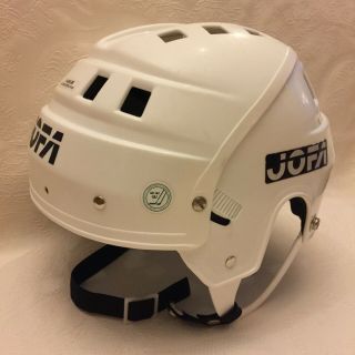 Vintage Swedish White 51 - 246 SR 54 - 60 Ice Hockey Jofa Helmet Senior 360g 3