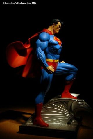 Dc Direct Jim Lee Superman 10 " Statue By Tim Bruckner 5464/6500 Repaired