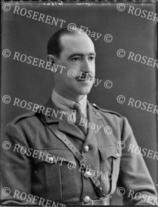 1916 The Army Service Corps - Major F G Moores 2 - Glass Negative 22 By 16cm