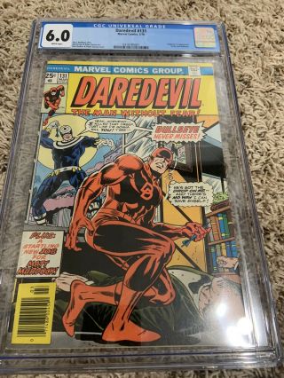 Daredevil 131 Cgc 6.  0 Marvel Comics 1976 1st Appearance & Origin Of Bullseye