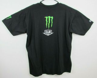Monster Energy Drinks Graphic T Shirt DUB Edition Size XL Black Tee EUC 3