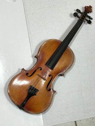 Old 4/4 German Violin Anton Schroetter Mittenwald Vintage Fiddle 1930’s